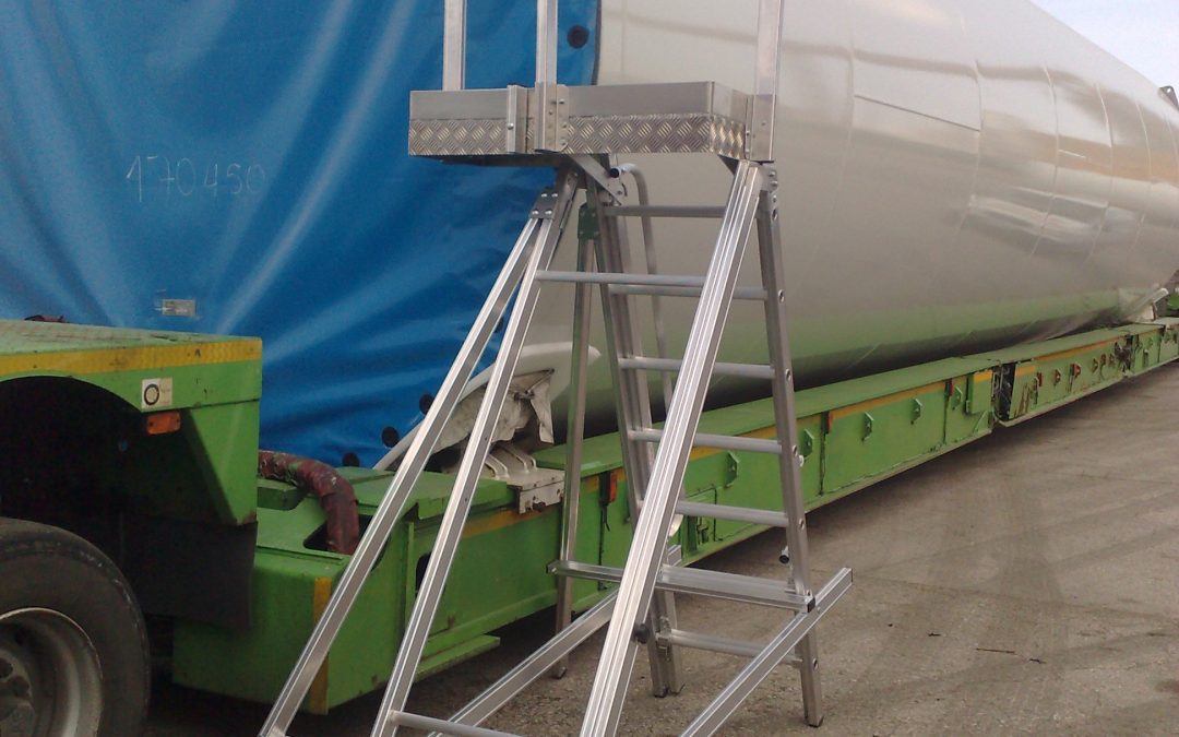 Carro extensible con plataforma derecha