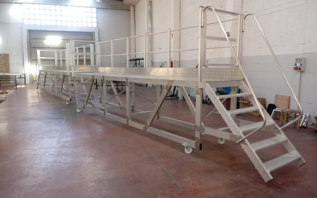 Pasarela puente tipo carro