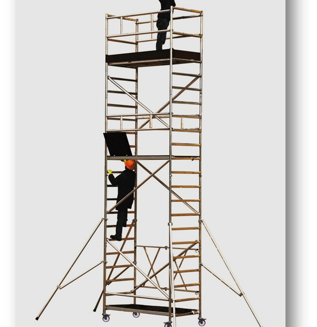 Andamio móvil profesional modular con base plegable (II)